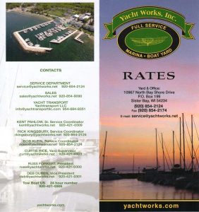service rates yacht works